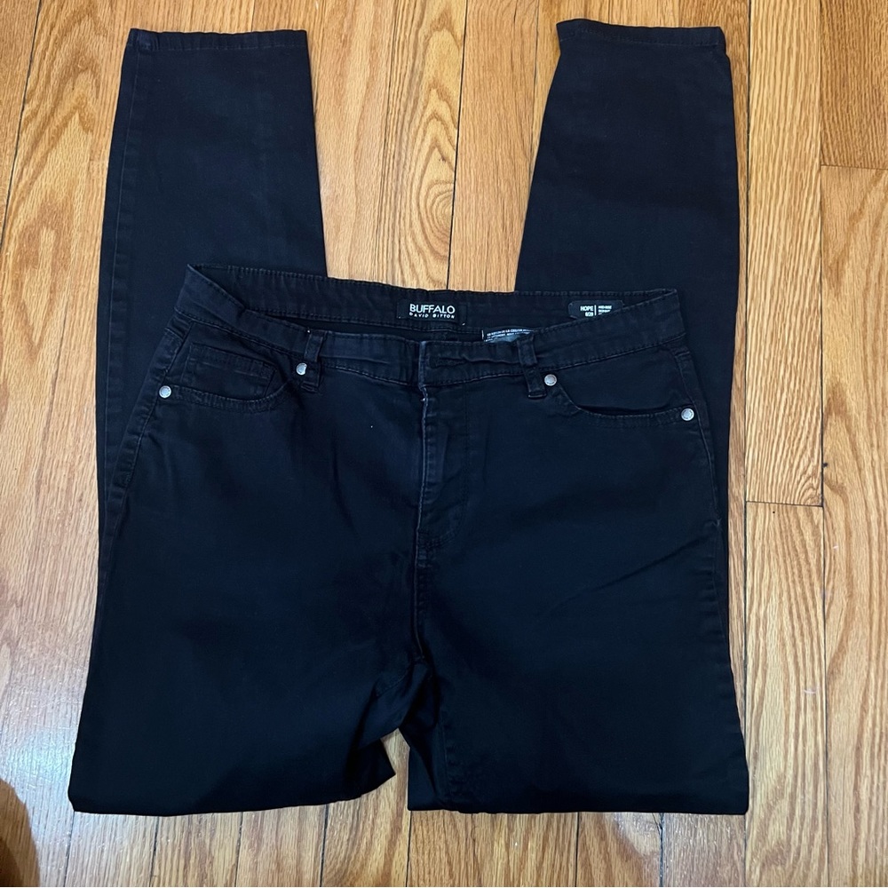 BUFFALO David Bitton Black Mid Rise Jeans Skinny